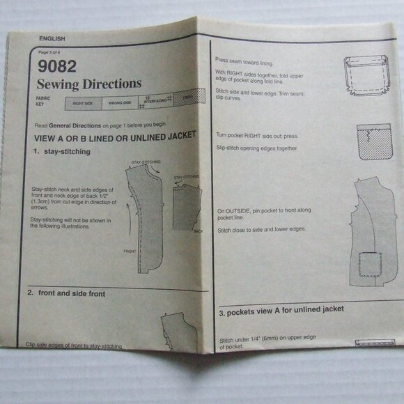 Simplicity sewing uncut pattern jacket blazer vintage plus size 3 Hour Jacket - Picture 7 of 9